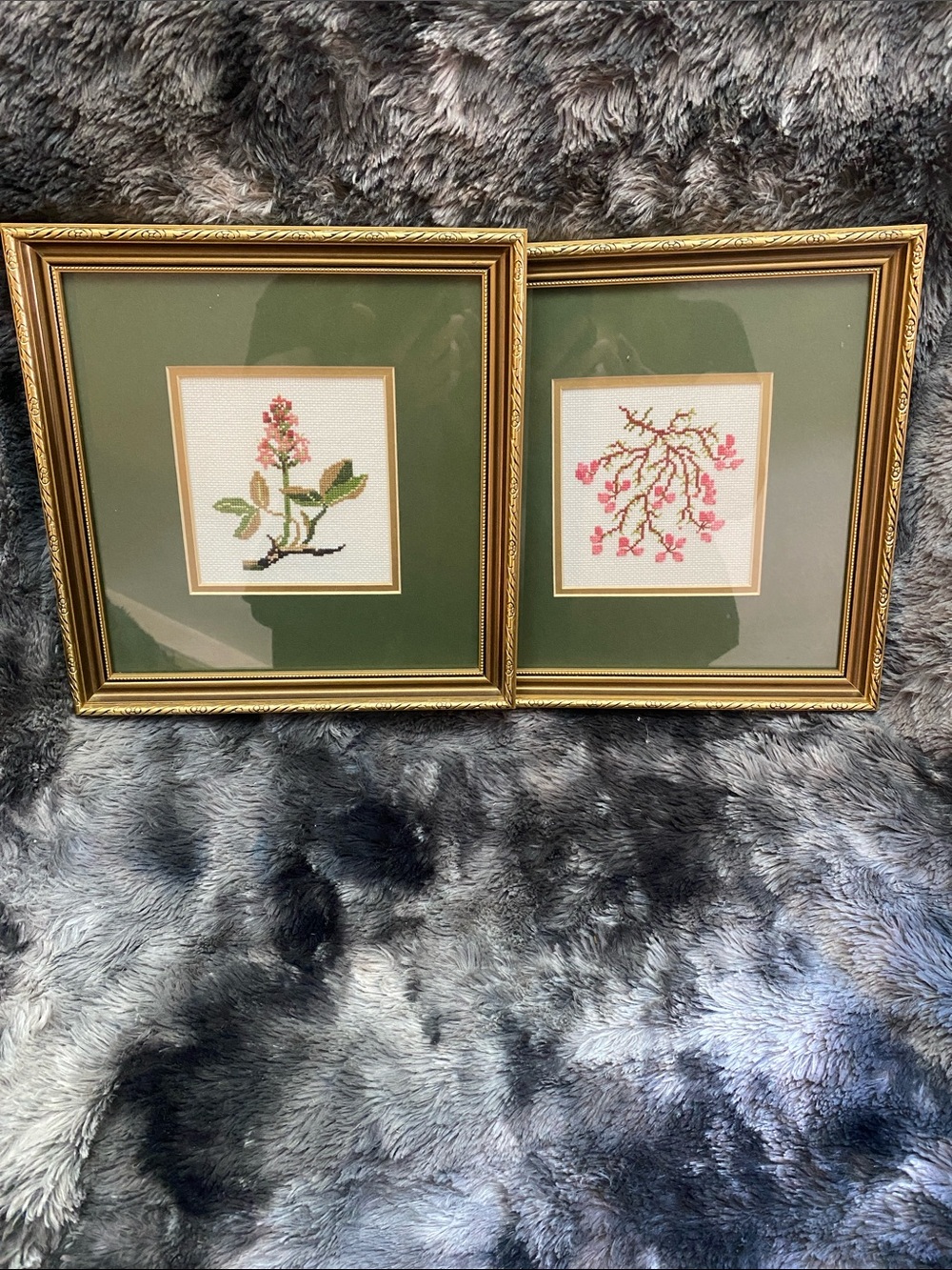 Two Vintage Cross stitch Framed
Wildflowers